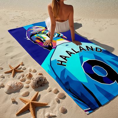 Haalands Nummer 9 Reise Mikrofaser Strandtuch, Leicht und Schnelltrocknend, für Sommerreisen, Strand-Essential, Schwimmbad