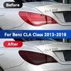 For Merceds Benz CLA Class 2013-2023 Car Headlight Black TPU Protective Film Front Light Tint Change Color Sticker Accessories