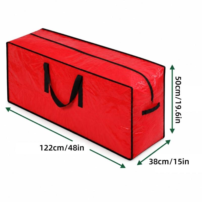Flexible Christmas Tree Storage Bag with Zippered Opening and Wipe-Clean Exterior for Storage Room Organization