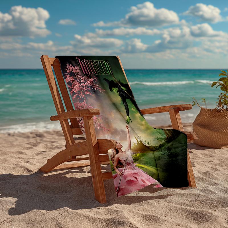 Ultra-Soft Beach Towel with Wicked Theme,Ideal for Pool - Camping, Diving - Perfect Travel Essential, Vibrant Beach Towel.