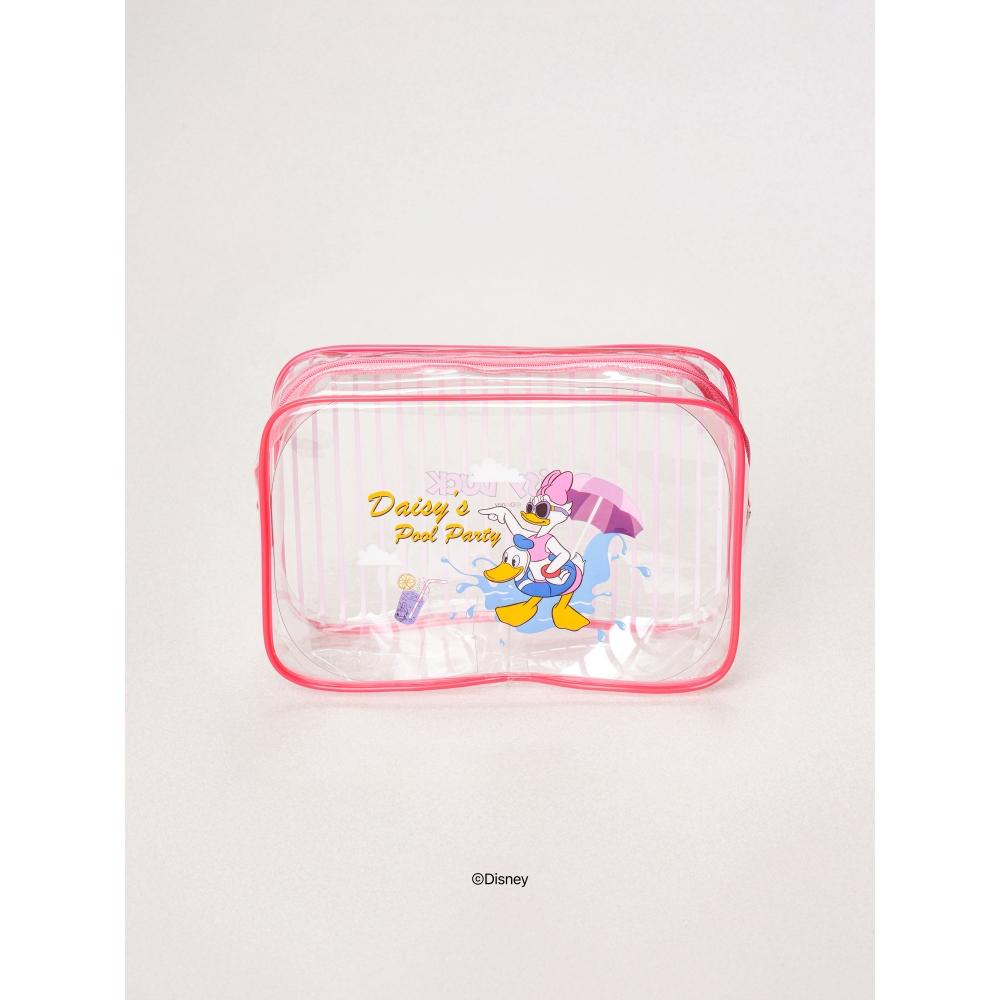 

Daiso Disney Vacation Transparent Pouch Pink