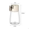 Measuring Seasoning Bottle Push Type Salts Control Jar Glass Limit Shaker
