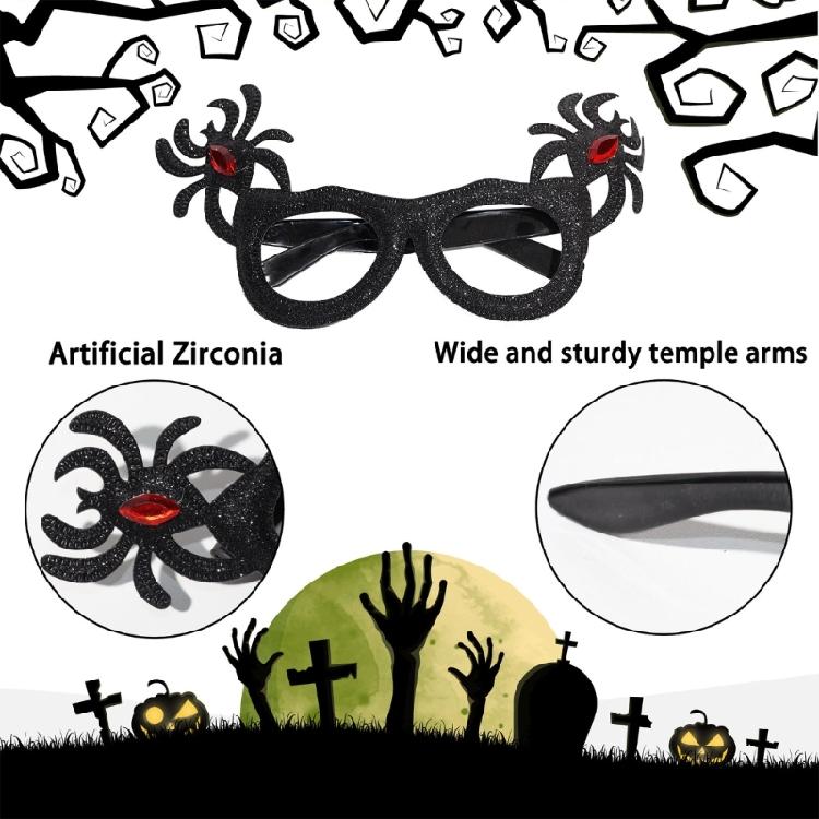 8Pcs Funny Plastic Glasses Frame Halloween Costume Accessories for Adult Children Holiday Parties Festival Celebration