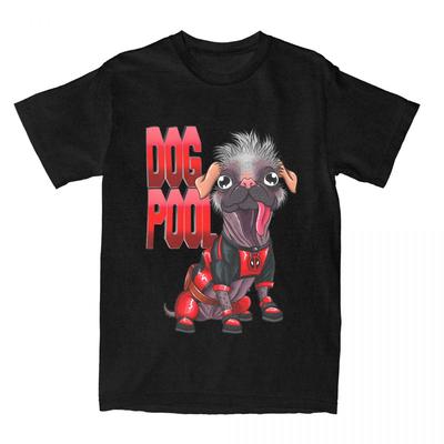Dogpool Cartoon Dog T Shirt Versatile Short Sleeve Funny Daily Harajuku Short Sleeve Cotton T-shirt Casual Leisure Unisex Tops