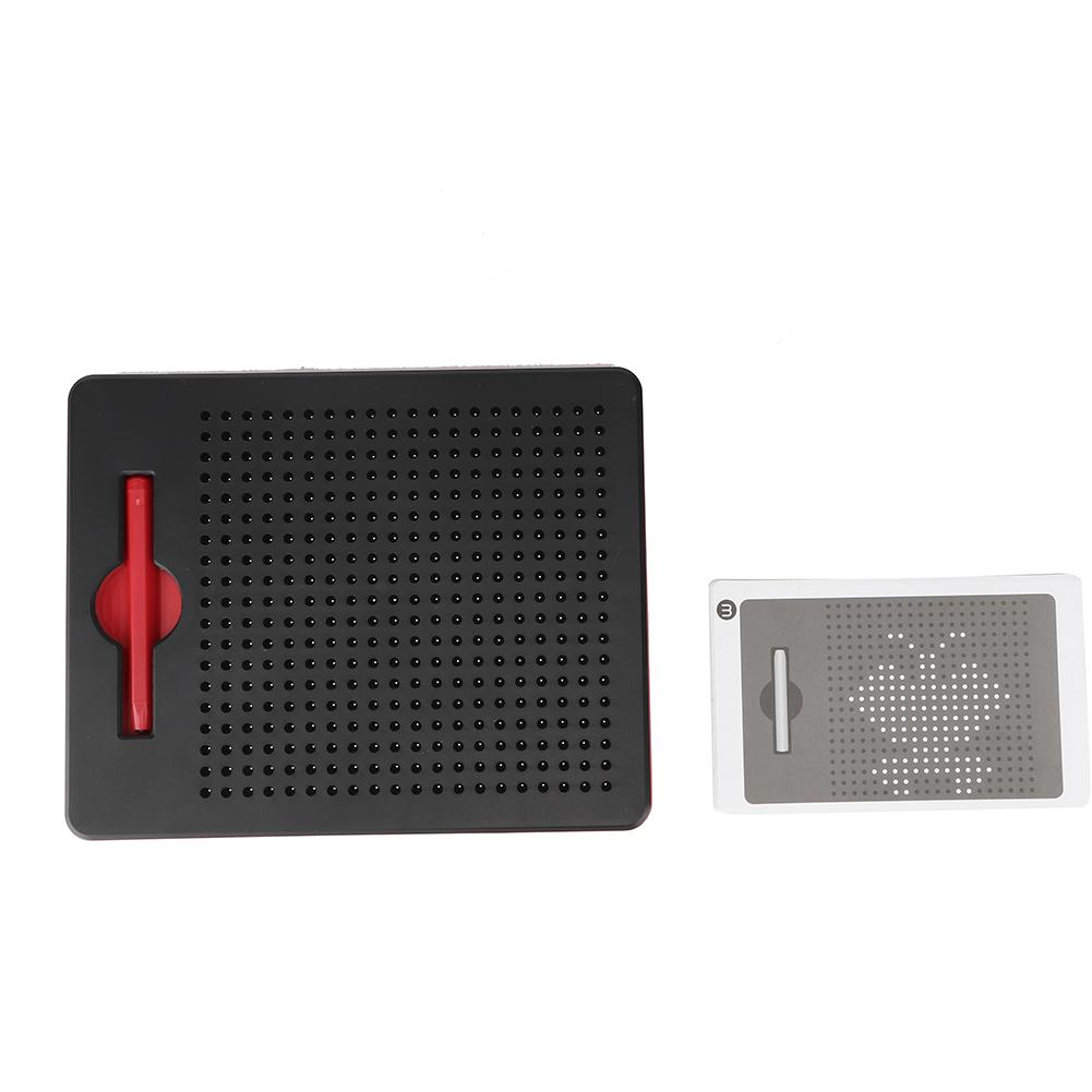 380pcs Magnetic Beads Writing Tablet Pad Sketch Board Kids Educational Drawing Toys (Black)