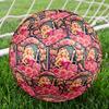 Barbie Print Size 5 Soccer Ball, Standard Match Football for Sports Game and Team Practice, Ideal Gift for Soccer Fans