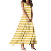 Women's Summer Casual Fashion Printed Dress V Neck Sleeveless Dress
