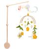 3Pcset Baby Wooden Bed Bell Bracket Mobile Hanging Rattles Toy Hanger Baby Crib Mobile Bed Bell Wood Toy Holder Arm Bracket