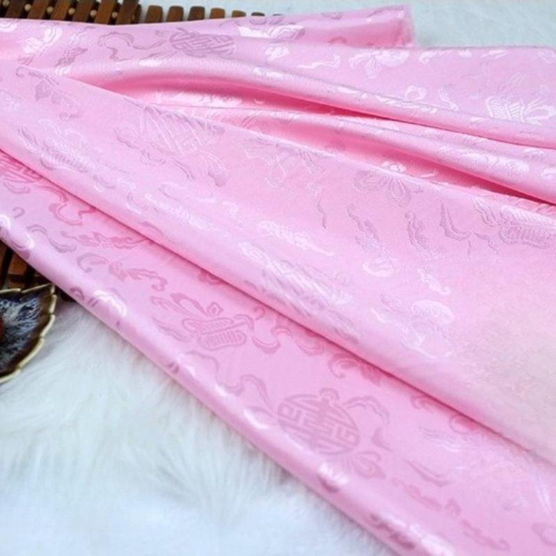 Vintage Dragon Jacquard Silk Brocade Fabric for Kung Fu Uniform Hanfu Tang Suit Traditional Chinese Clothing DIY Craft