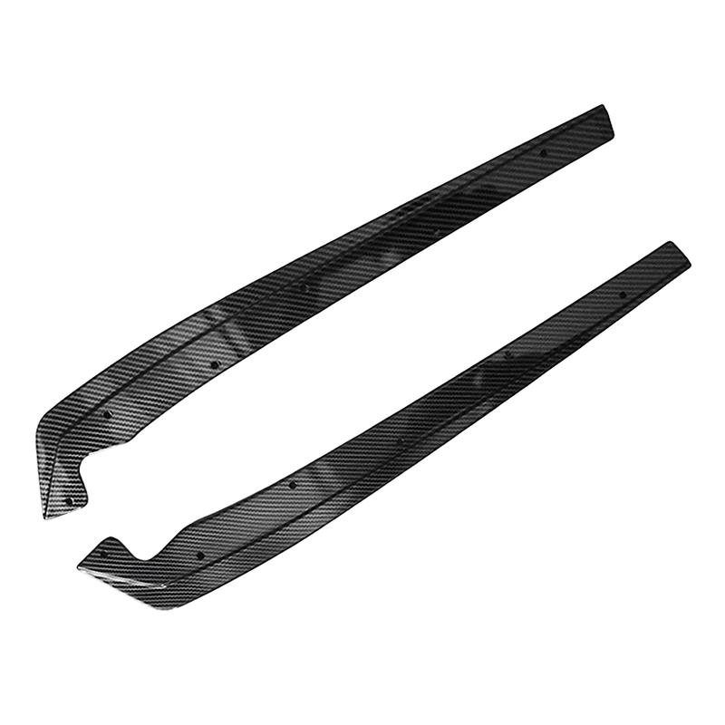 For BMW G30 G31 F90 M-Sport 2017-2023 Rear Bumper Side Splitters Black Carbon Flaps Corner Guard Protector Lip Car Accessories