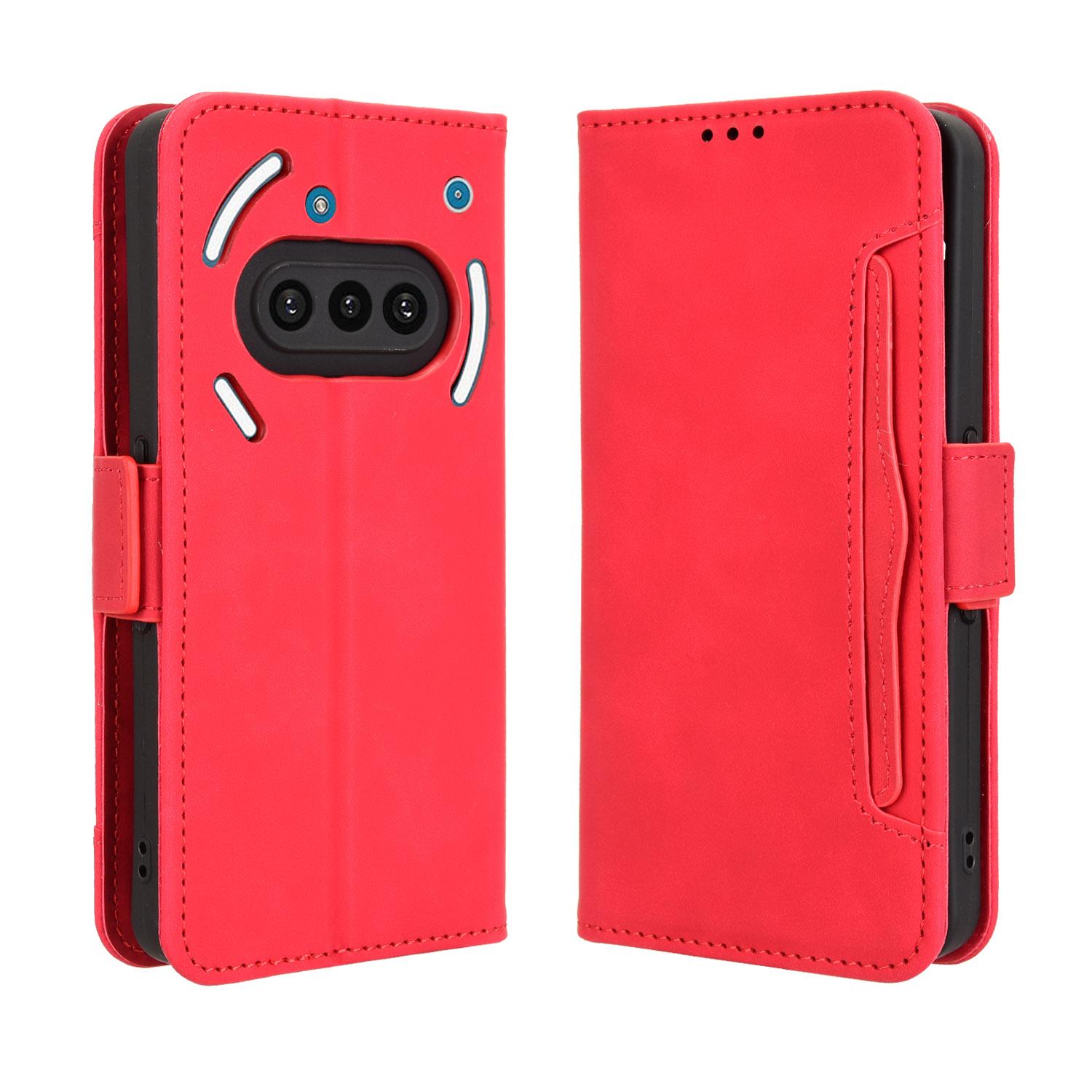 

Чехол-книжка для телефона Nothing (3a) Кожаный чехол [Flip Vintage Leather] Кошелек ударопрочный прочный ретро чехол для телефона for Nothing Phone (3a) красный