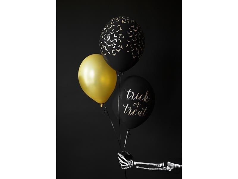 Balony 30 Cm, Nietoperze, Pastel Black (1 Op. / 6 Szt.)