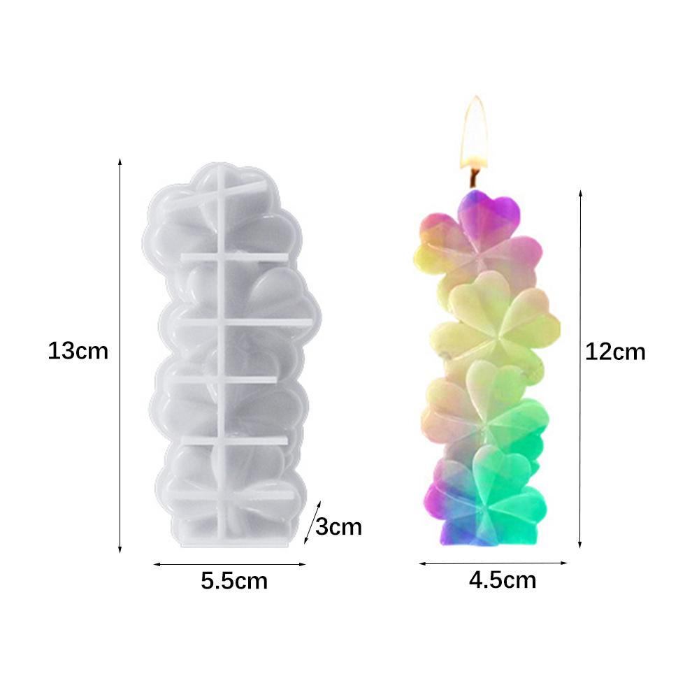 Flower Love Plants Candle Silicone Mold Home Ornaments Soap Resin Plaster Valentine's Day for Candle Making Tools Chocolate Gift