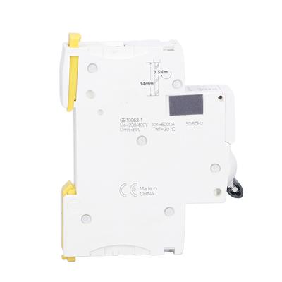 1P Miniature Circuit Breaker Low Voltage DIN Rail Mount Protection Switch 230V 400V 40A