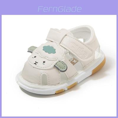 Baby Summer Cartoon Sandals With Soft Sole And Magic Tape For Toddler