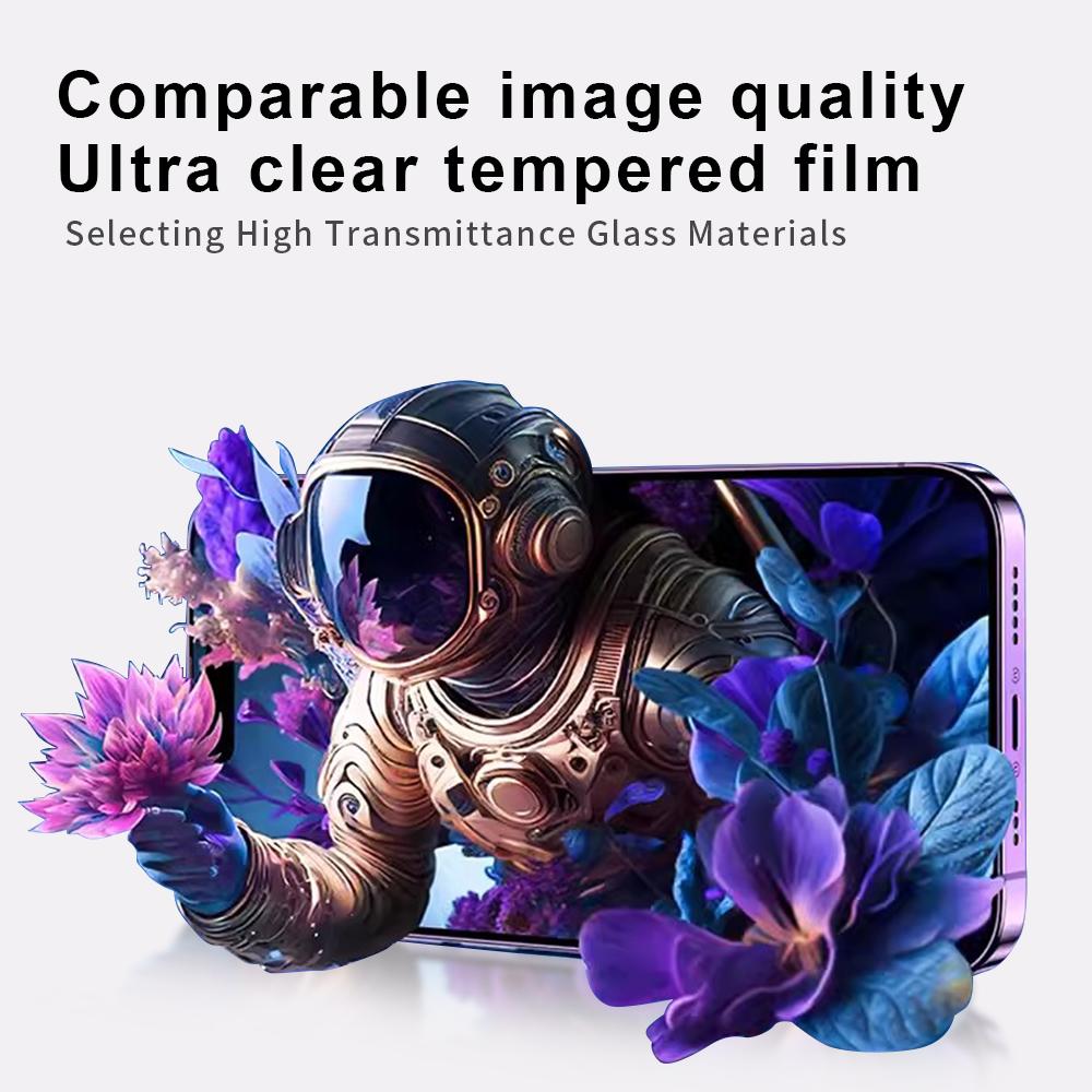 Protector de ecran din sticlă securizată cu acoperire completă pentru iPhone 15 Pro Max 16 14 Plus 13 Mini 12 11 XR X XS SE 2022 2020 8 7 6S Accesorii pentru folie de protecție