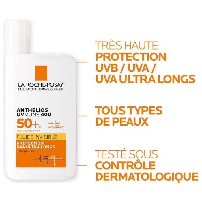 La Roche-Posay Anthelios Fluide Invisible Sans Parfum SPF50+ 50 ml