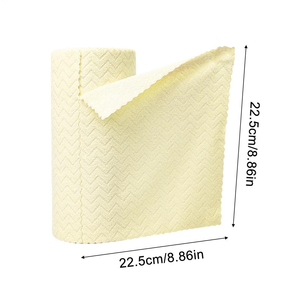 Microfiber Cleaning Cloth Roll Reusable Tear Away Cleaning Towels Wet and Dry Use Rags for Home Kitchen Window Workshop Bathroom