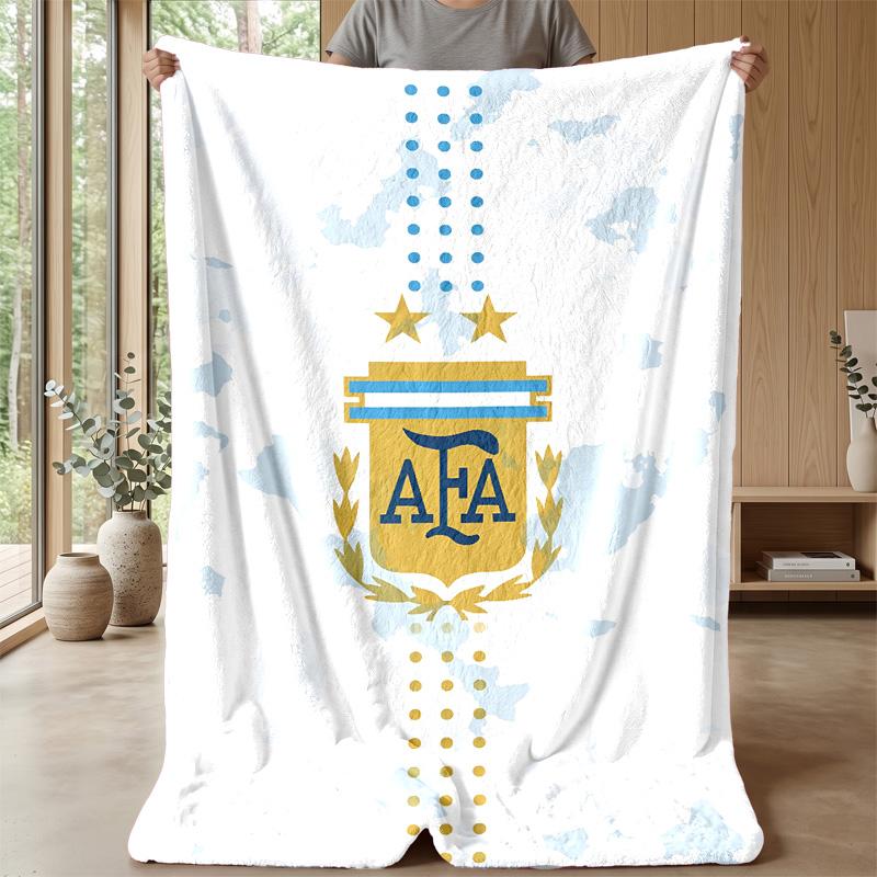 Argentina national football team Theme blanket Soft Flannel Fleece Blanket Warm Lightweight Throw Blanket for Home Sofa Bed