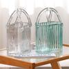Trendige Glas-Handtaschen-Vase, Kreative Blasen-Fischglas-Blumenvase für Tischplatte, Hydroponische & Dekorative Blumen