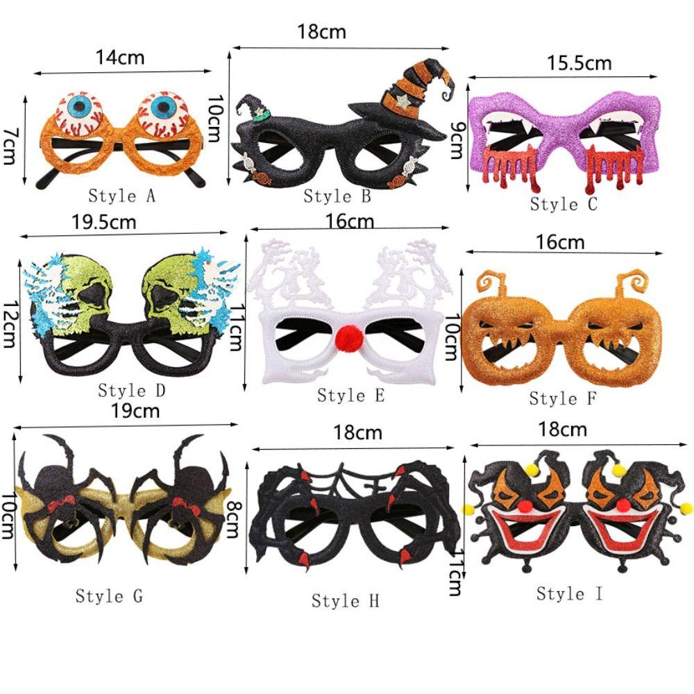 Sequined Halloween Eyewear Ghost/pumpkin/spider Pattern Halloween Selfie Props  Performance