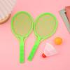 1pair Mini Badminton Racket Tennis Racket Plastic School Teaching Incentive Supplies Portable Sports Racket for Exercise TMZ