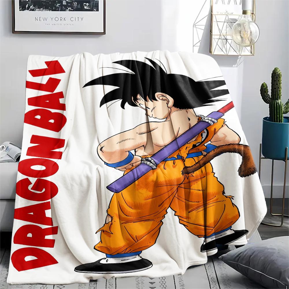 Dragon Ball Characters Print Flannel Blanket,High Quality Comfortable for All Seasons,Home Decor,Warmth and Comfort,Perfect for Christmas Gifts