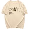 Oversize Harajuku Style Printed Shortsleeved Tshirt Female Korean Version Ins Loose Allmatch Daily Commuting Simple Tee Shirt