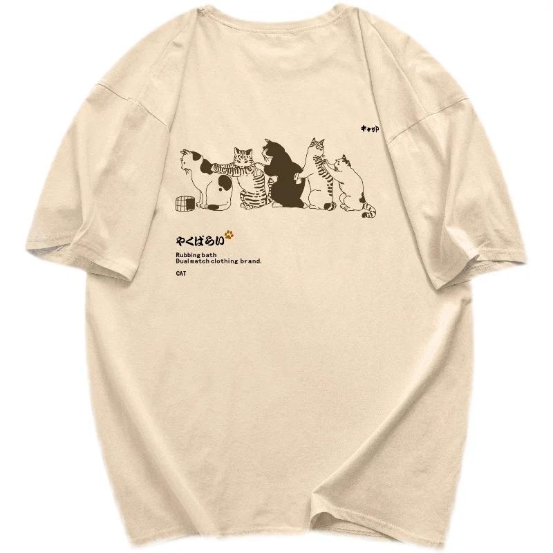 Oversize Harajuku Style Printed Shortsleeved Tshirt Female Korean Version Ins Loose Allmatch Daily Commuting Simple Tee Shirt