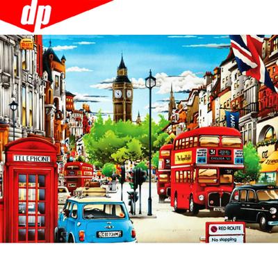 DIY Diamond Painting Landscape City Embroidery Sale Full Round Rhinestone Pictures
