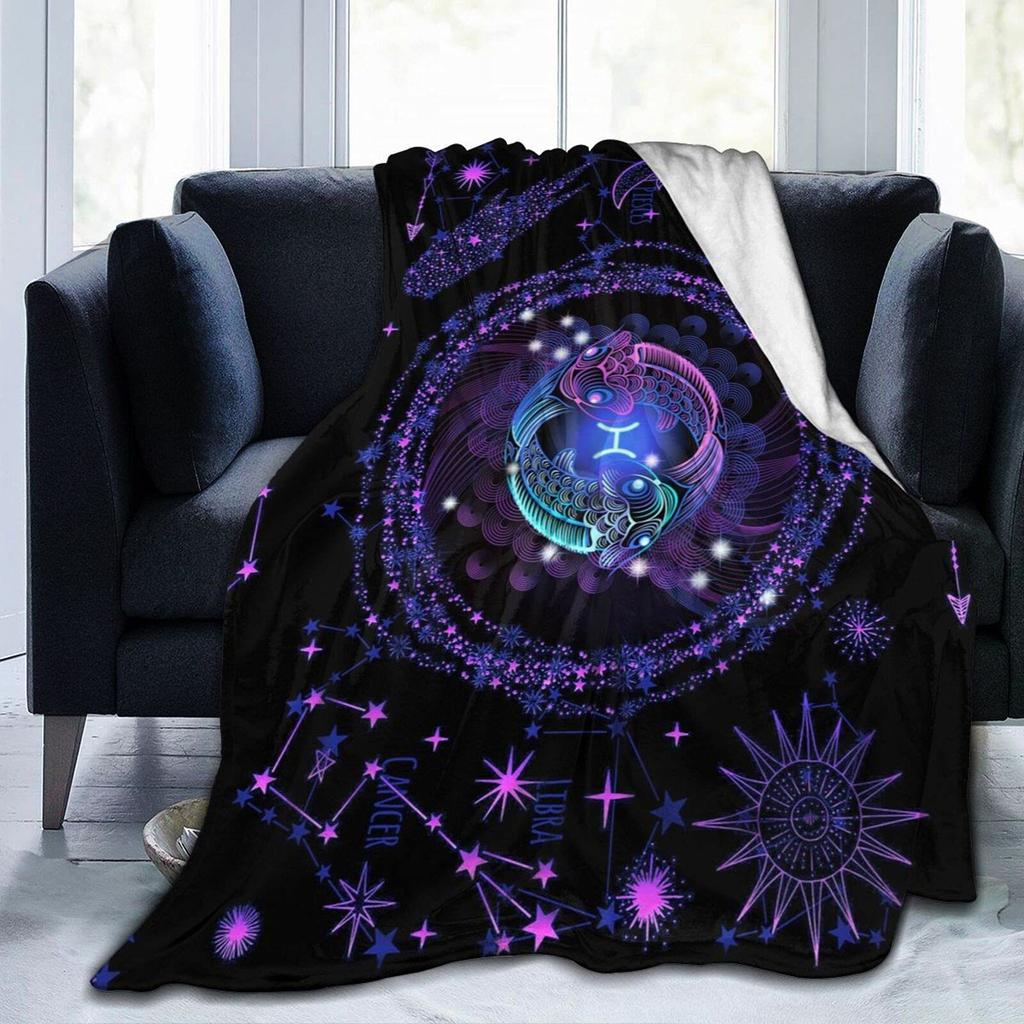 Cosmic Star Pattern Digital Printing Flannel Blanket Printing Single Layer Flannel Blanket