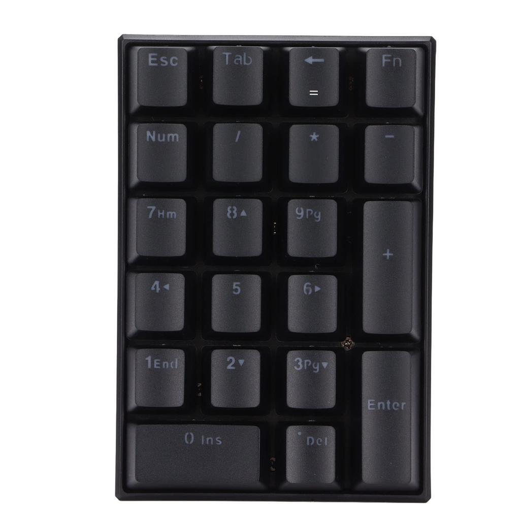 21-Key Mini Wired Keyboard with Backlit Mechanical Keyboard, Stepped Keycaps, USB Type-C Interface (Red Switches)