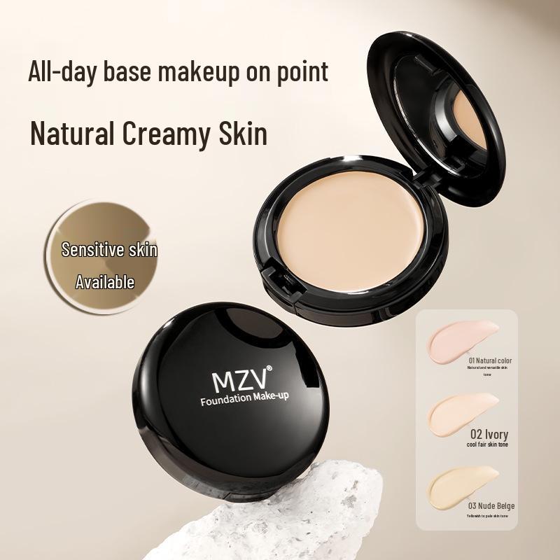 MZV Radiant Foundation & Contour Stick: Long-Lasting, Transfer-Proof Nude Makeup with Natural, Clear Color-Correcting.