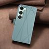 For TECNO Spark 40 Pro 4G Case BINFEN COLOR BF35 Geometry Imprinted Leather Phone Cover RFID Blocking Wallet Stand