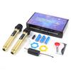 Rechargeable Wireless Microphone Set: One-to-Two KTV Live Singer Handheld with Speaker