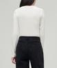 MUSINSA STANDARD WOMAN Women'S Ribbed Slim Fit Long Sleeve T-Shirt [Cream]