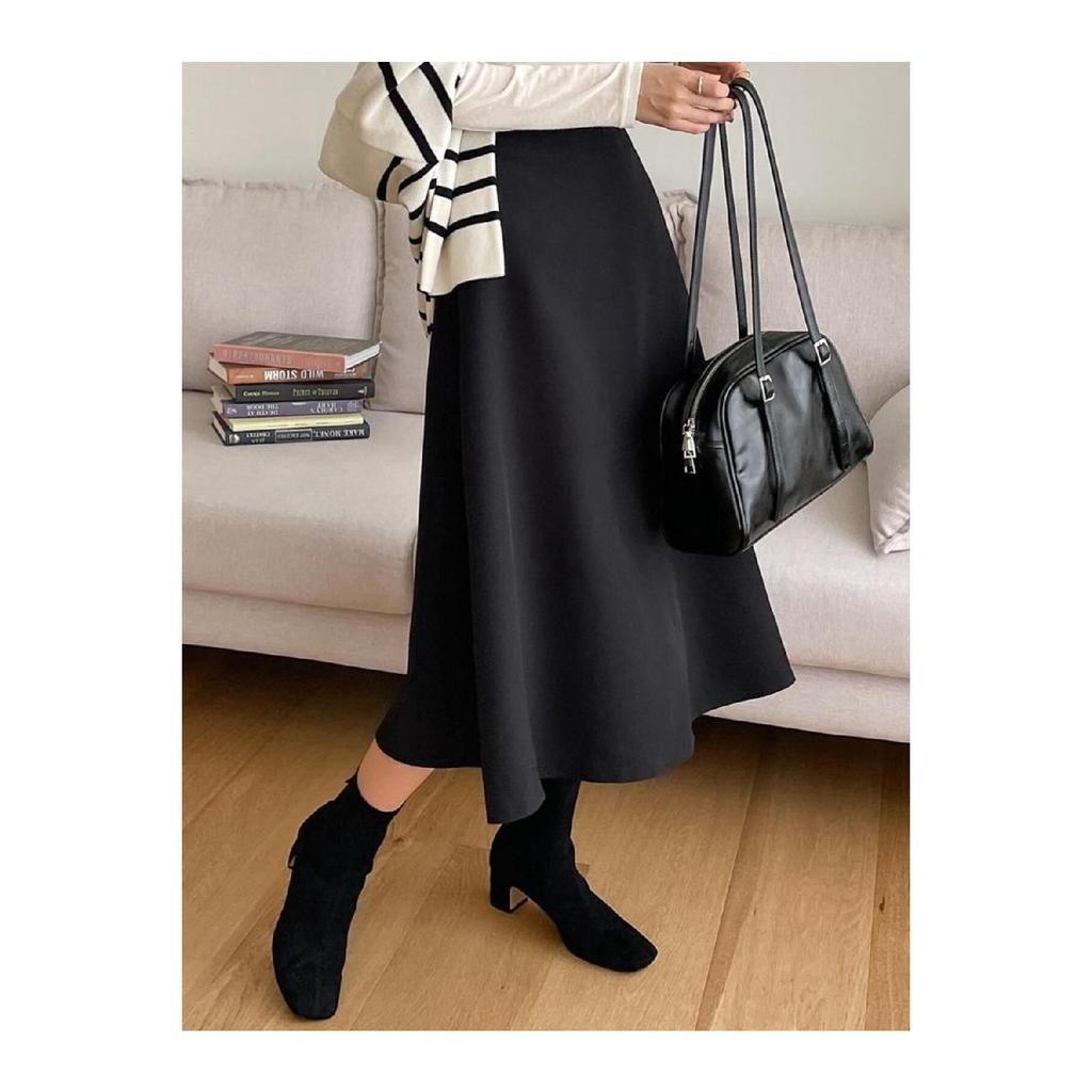Puff Scuba Flare Skirt