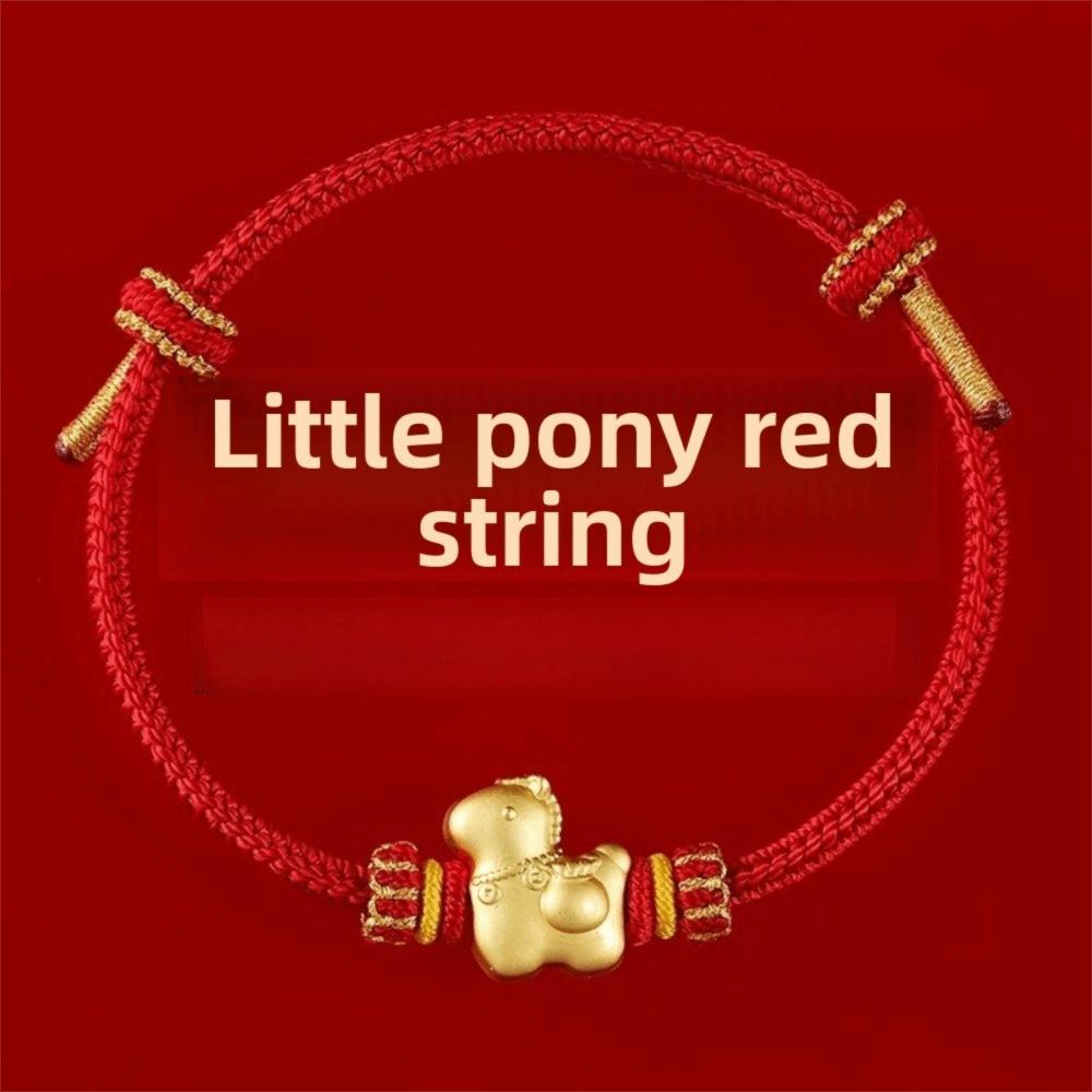 Zodiac Horse Horse Year Bracelet Hand-woven New Year Hand Rope Fortune Bracelet  Spring Festival