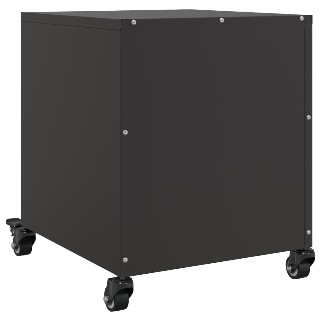 Nightstand Black 36 X 39 X 43.5 Cm Steel
