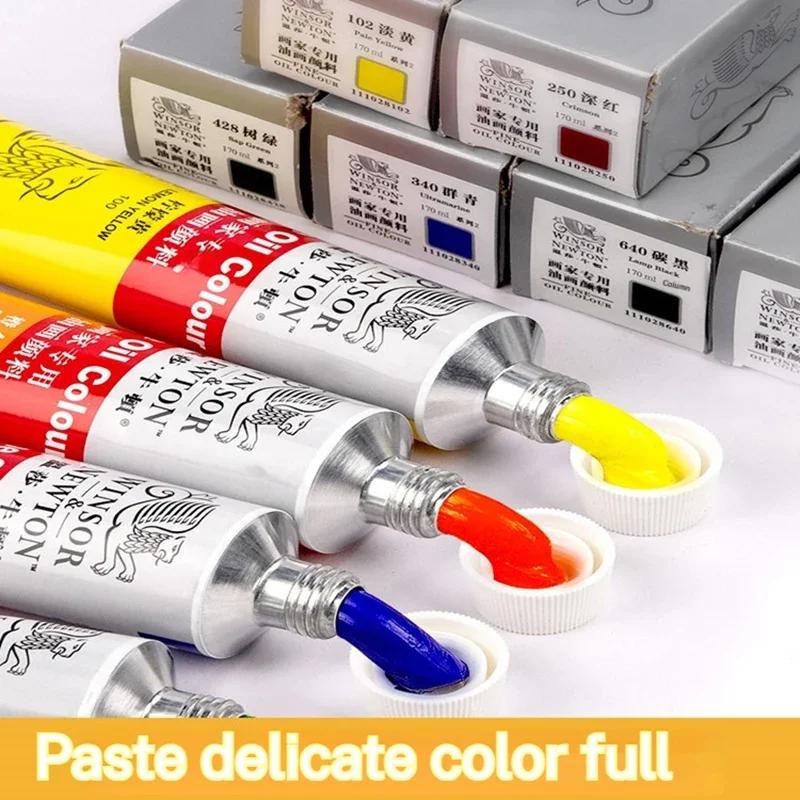 170ml Large Tubes Oil Paint Non-Toxic Excellent Tinting Strength Winsor & Newton Oil Painting Pigments for DIY Art Supplies
