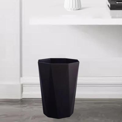 Small Trash Can Garbage Bin Open Top Lightweight Minimalist Waste Basket for Office