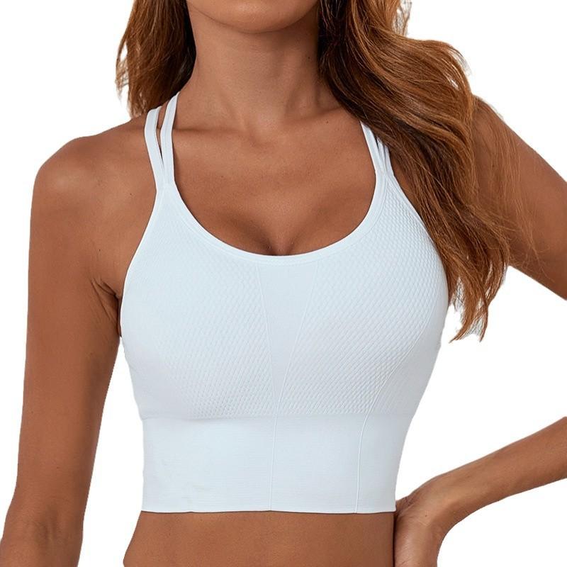 Underwear new solid color beauty back yoga bra nude beauty back sports