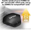 Lexar Original SD card reader 3 in 1 Card Reader USB 3.2 to SD Micro SD TF CF Memory Card reader SD Memory Cards Reader Supports SD, TF and CF Cards