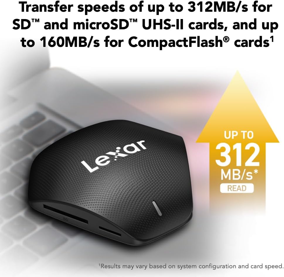 Lexar Original SD card reader 3 in 1 Card Reader USB 3.2 to SD Micro SD TF CF Memory Card reader SD Memory Cards Reader Supports SD, TF and CF Cards