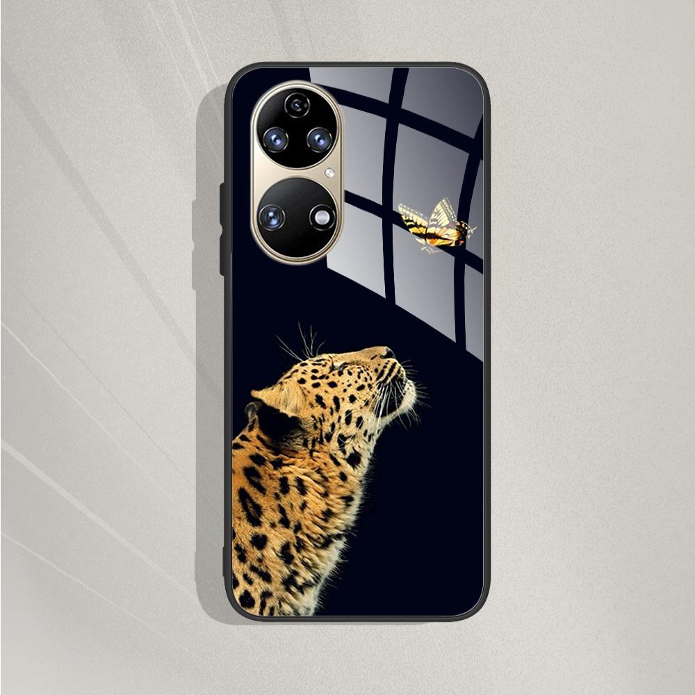 Pro Huawei P50 Pro Pouzdro P50E P 50 Luxusní tvrzené sklo Kryt telefonu Pro Huawei P50 Zadní kryt Módní ochranné TPU Coque P50Pro