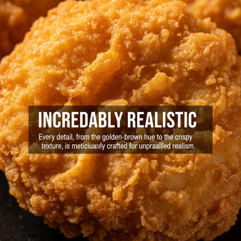 Realistic Simulation Food Model Set Fake Chicken Popcorn for Culinary Display Kitchen Scene Café Decoration Props
