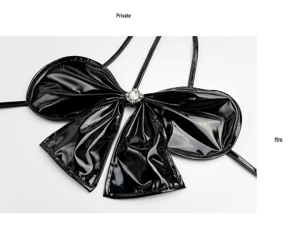 Usagi Tsukino Doujin Sexy Patent Leather Bikini Cosplay Pajamas Lingerie