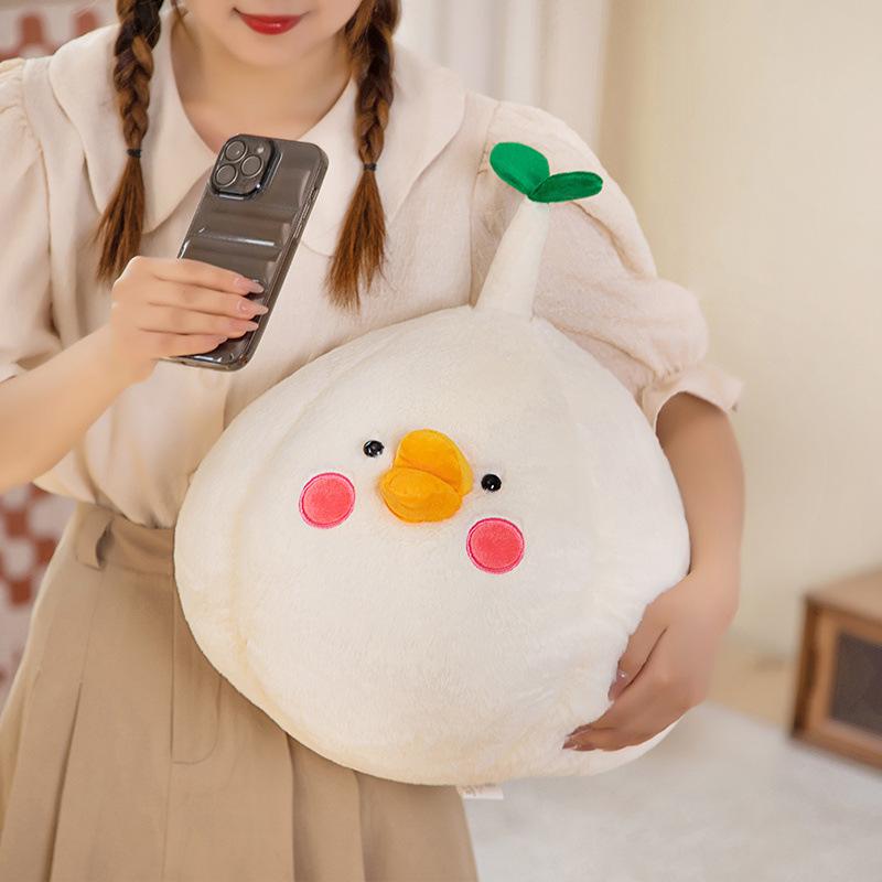 Cute Plush Toy Duck Doll Cute Fun Garlic Duck Duck Girl Sleeping on Bed Pillow Gift Doll