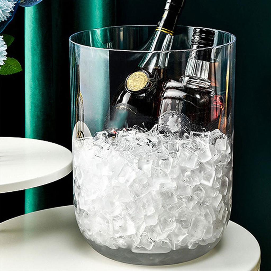 Large Capacity Clear Trash Can Transparent Garbage Can for Living Room Bedroom Office Kitchen Home Decor Household