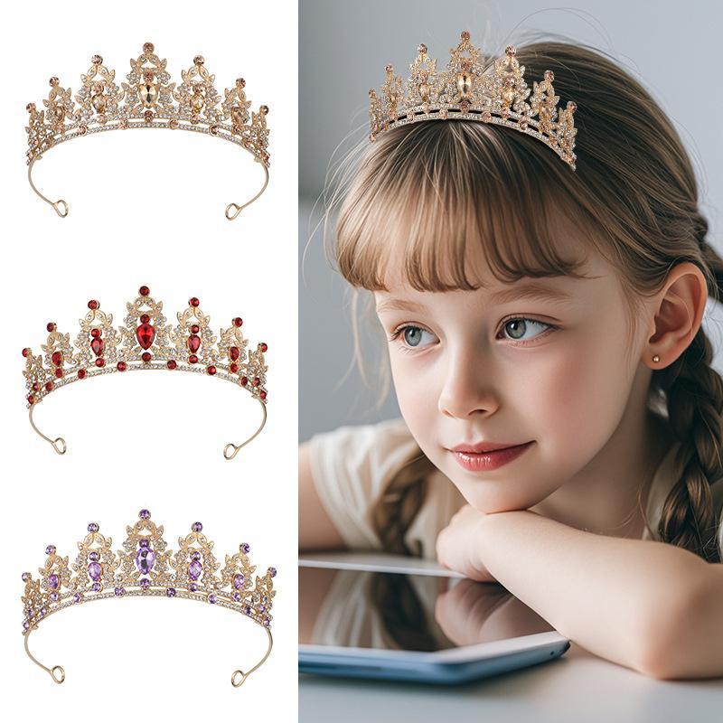 Princess Bridal Tiara Crown For Women Children Elegant Hair Headpiece For Wedding Prom Birthday Party Bridal Headpiece Accessory
